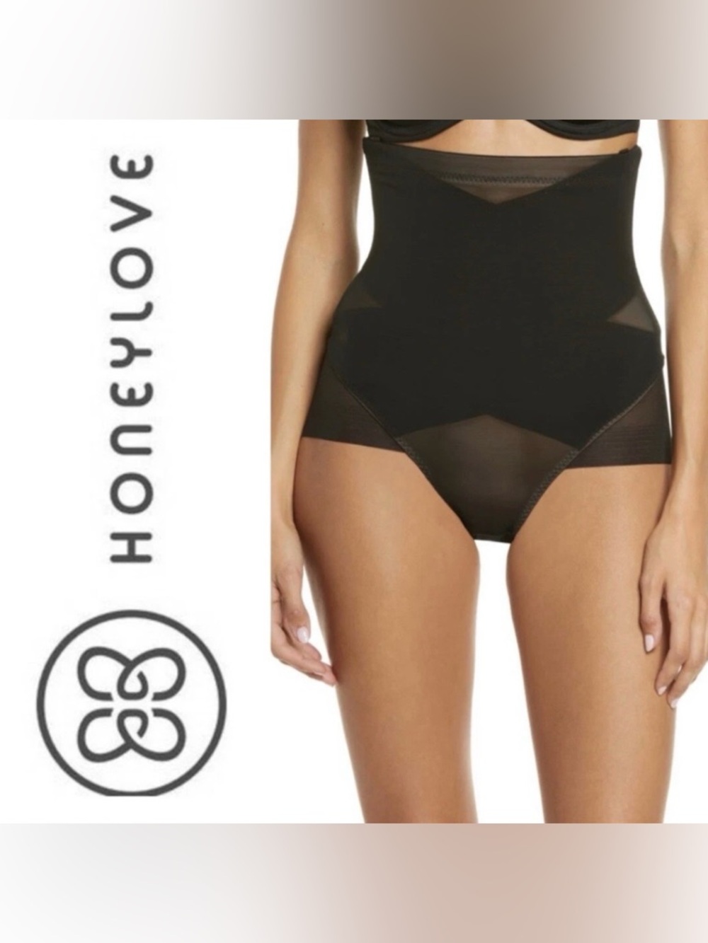NWT Honeylove SuperPower Brief Women’s Black “Runway” Shape-Wear Shorts Sz 1X